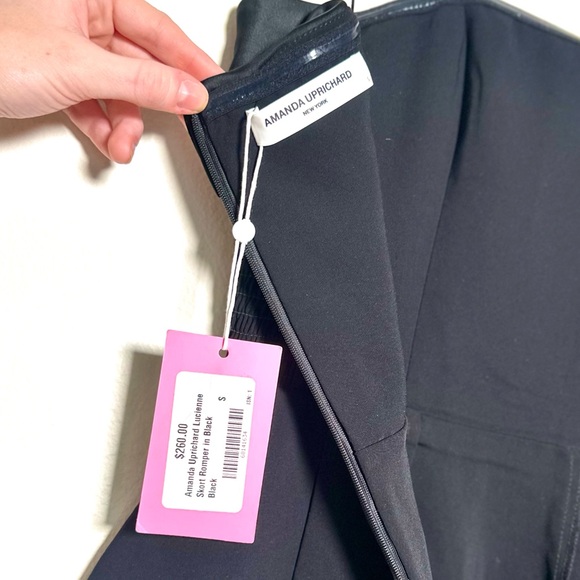 NWT Amanda Uprichard Lucienne Satin Fit & Flare Romper - Picture 8 of 9